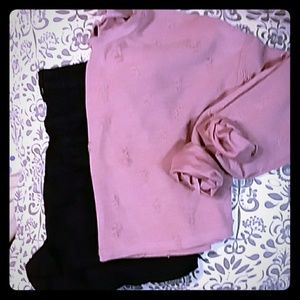 Distressed long sleeve crop top